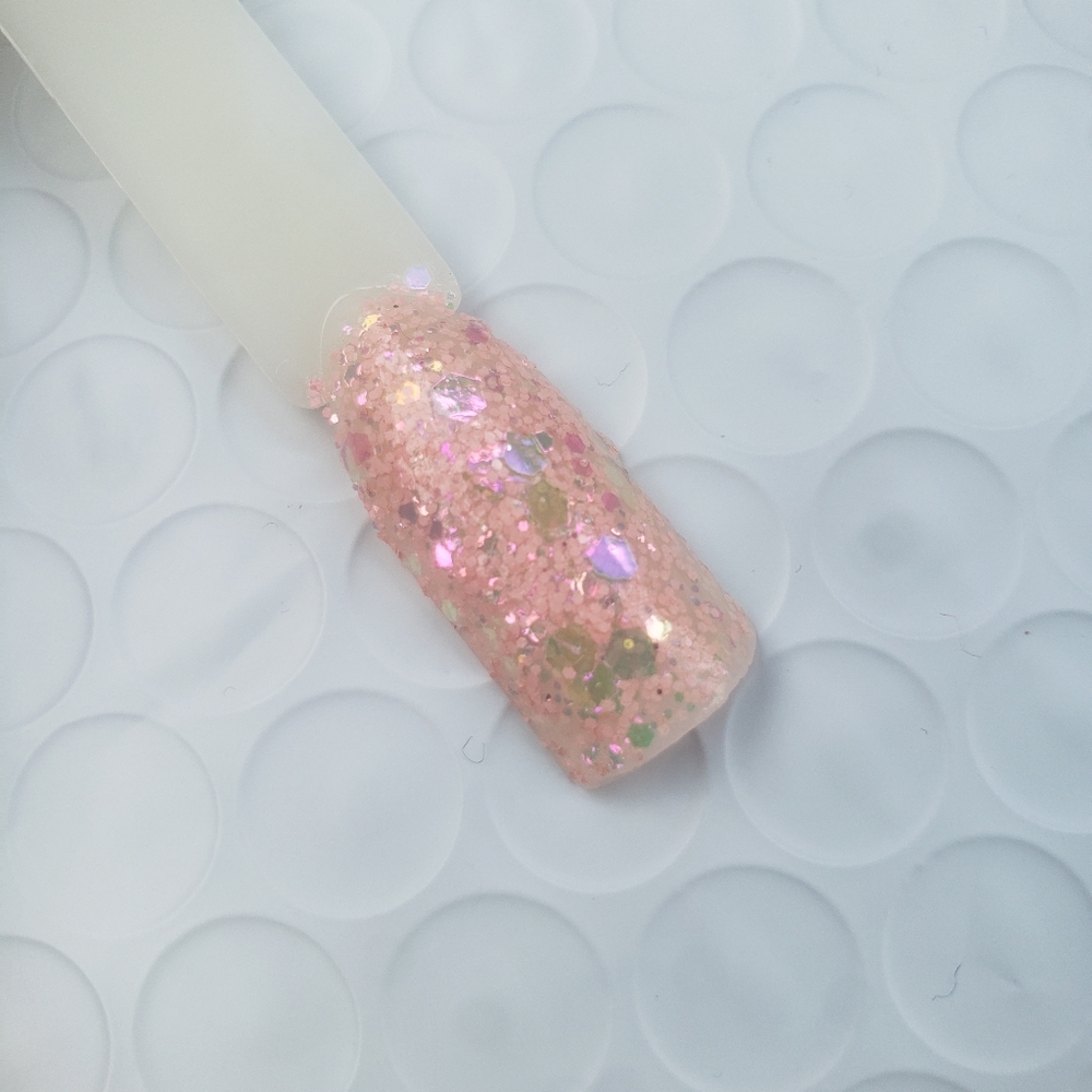 Lotus Flower Glitter Acrylic and Dip Powder.